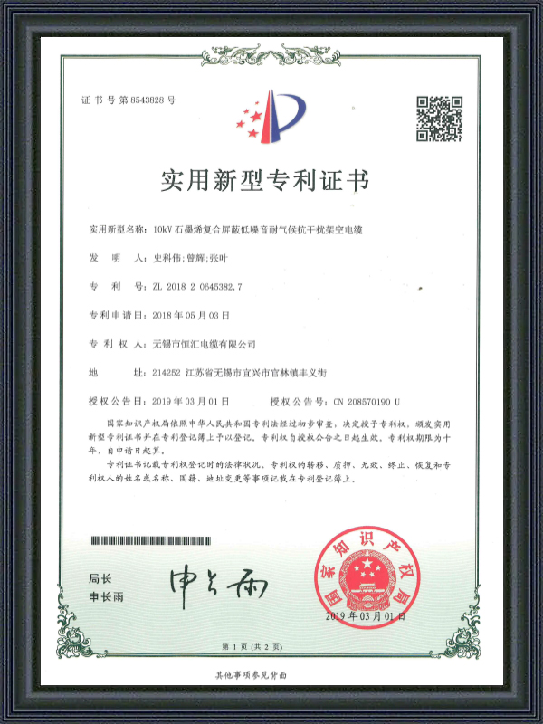 ใบรับรองสิทธิบัตรรุ่นอรรถประโยชน์